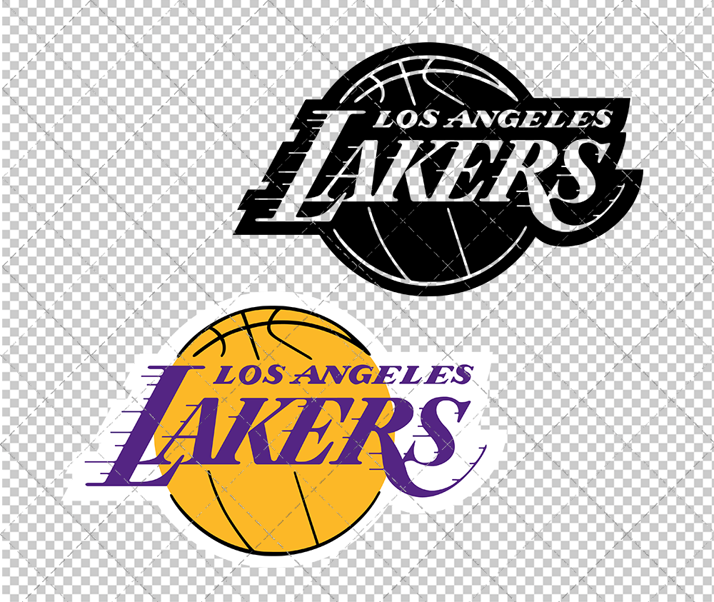 Los Angeles Lakers 2001, Svg, Dxf, Eps, Png - SvgShopArt