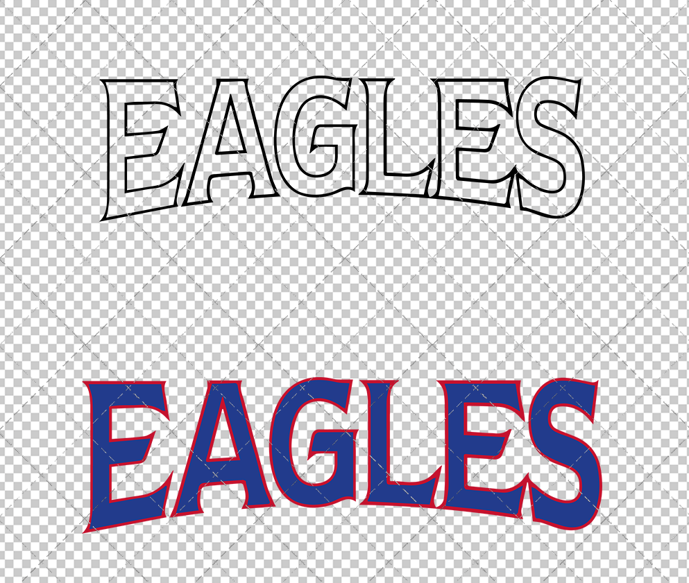 American Eagles Wordmark 2006 003, Svg, Dxf, Eps, Png - SvgShopArt