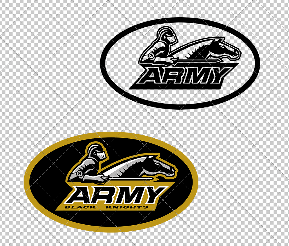 Army Black Knights Alternate 2000 007, Svg, Dxf, Eps, Png - SvgShopArt