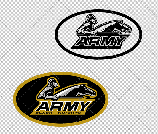 Army Black Knights Alternate 2000 007, Svg, Dxf, Eps, Png - SvgShopArt