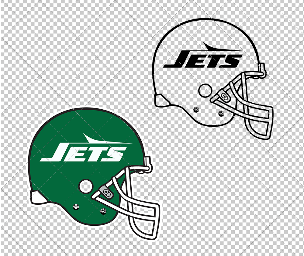 New York Jets Helmet 1978 002, Svg, Dxf, Eps, Png - SvgShopArt