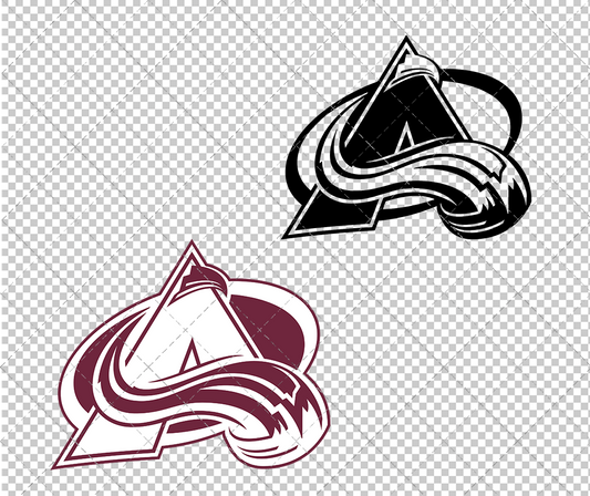 Colorado Avalanche Concept 1999 007, Svg, Dxf, Eps, Png - SvgShopArt