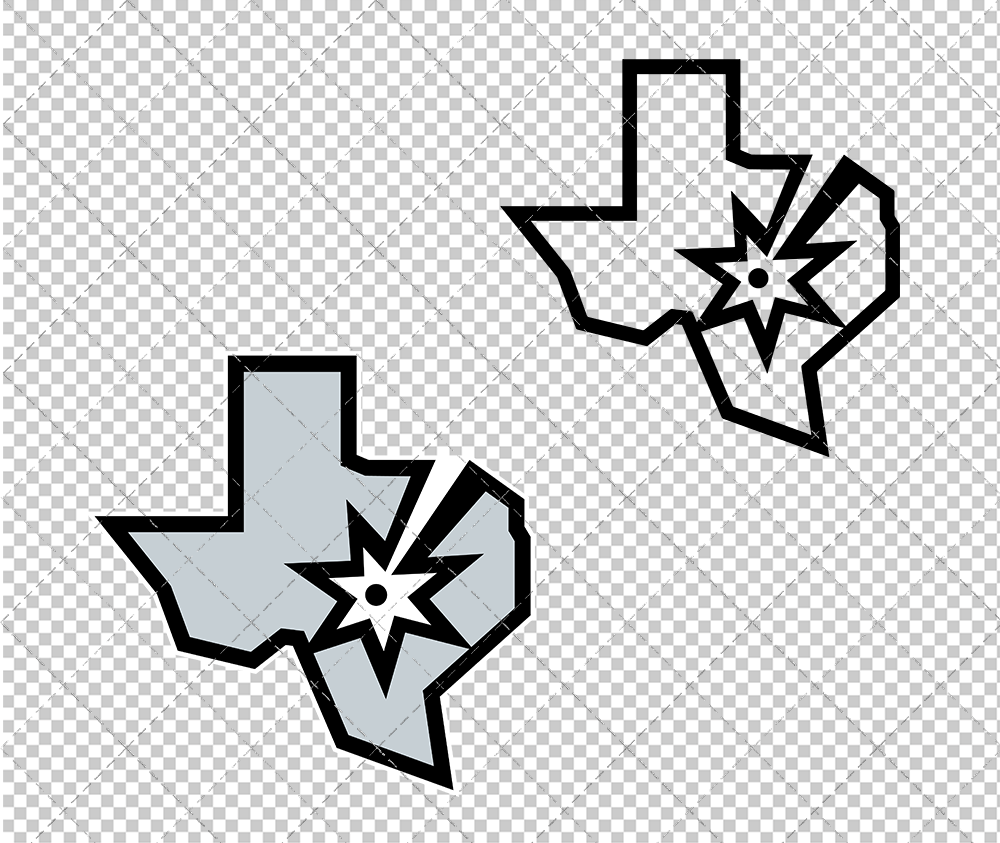 San Antonio Spurs Alternate 2022, Svg, Dxf, Eps, Png - SvgShopArt