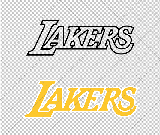 Los Angeles Lakers Jersey 1999 002, Svg, Dxf, Eps, Png - SvgShopArt