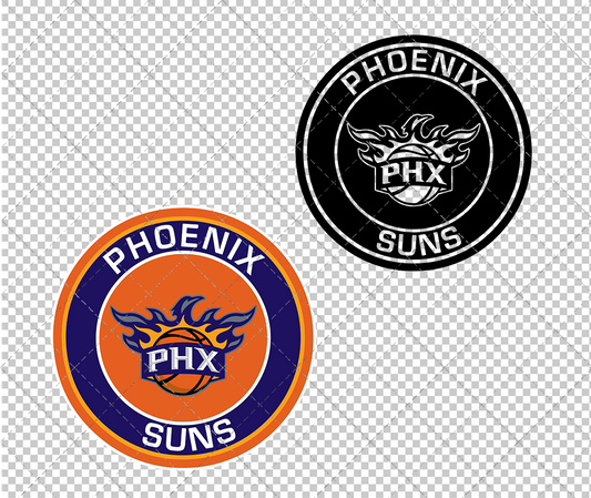 Phoenix Suns Circle 2013, Svg, Dxf, Eps, Png - SvgShopArt