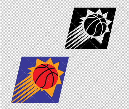 Phoenix Suns Alternate 1992, Svg, Dxf, Eps, Png - SvgShopArt