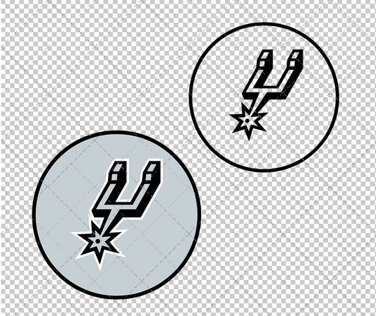 San Antonio Spurs Concept 2017 006, Svg, Dxf, Eps, Png - SvgShopArt