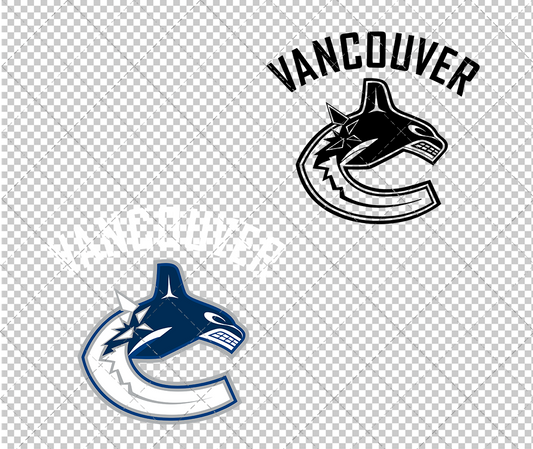 Vancouver Canucks Jersey 2007, Svg, Dxf, Eps, Png - SvgShopArt