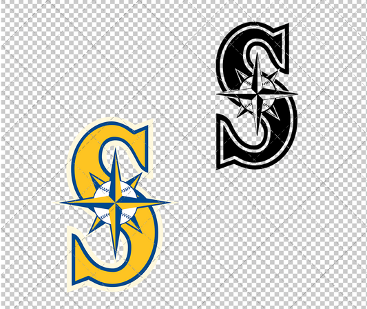 Seattle Mariners Alternate 2015 002, Svg, Dxf, Eps, Png - SvgShopArt