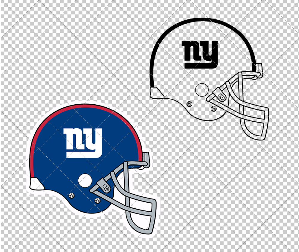 New York Giants Helmet 2000, Svg, Dxf, Eps, Png - SvgShopArt