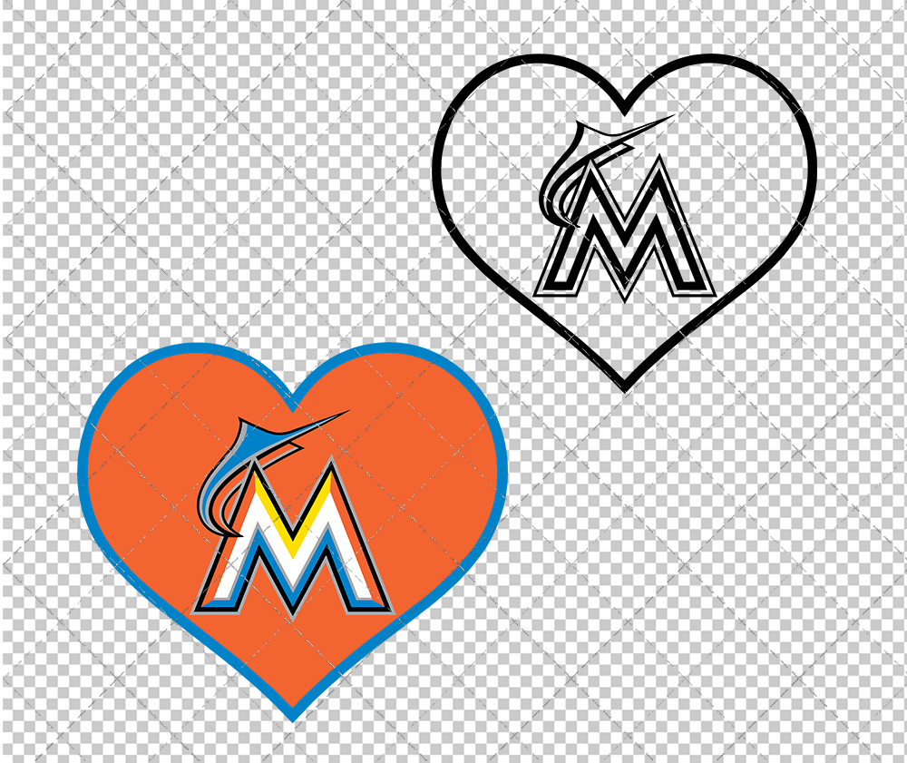 Miami Marlins Concept 2012, Svg, Dxf, Eps, Png - SvgShopArt