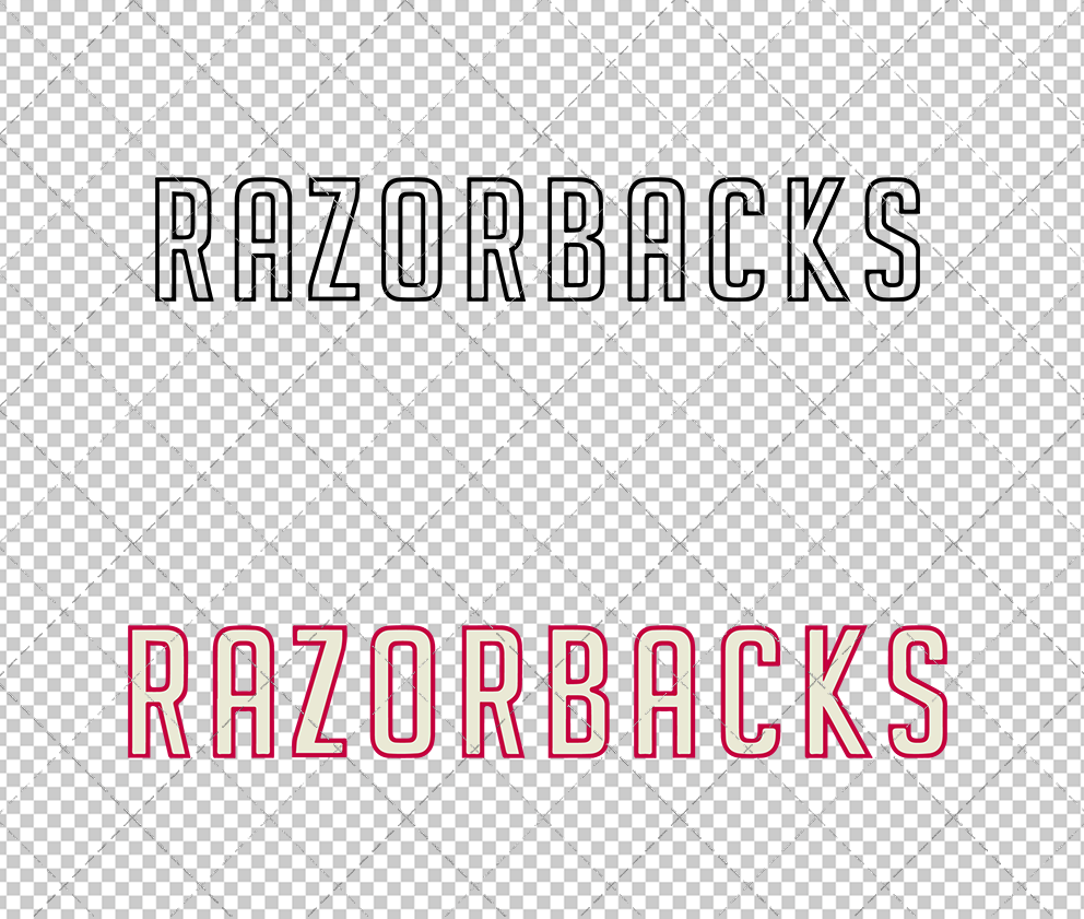 Arkansas Razorbacks Wordmark 1967, Svg, Dxf, Eps, Png - SvgShopArt