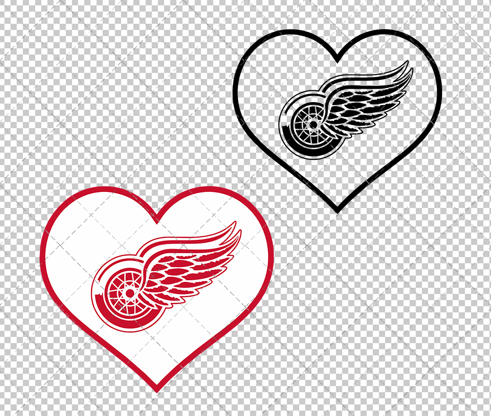 Detroit Red Wings Concept 1948, Svg, Dxf, Eps, Png - SvgShopArt