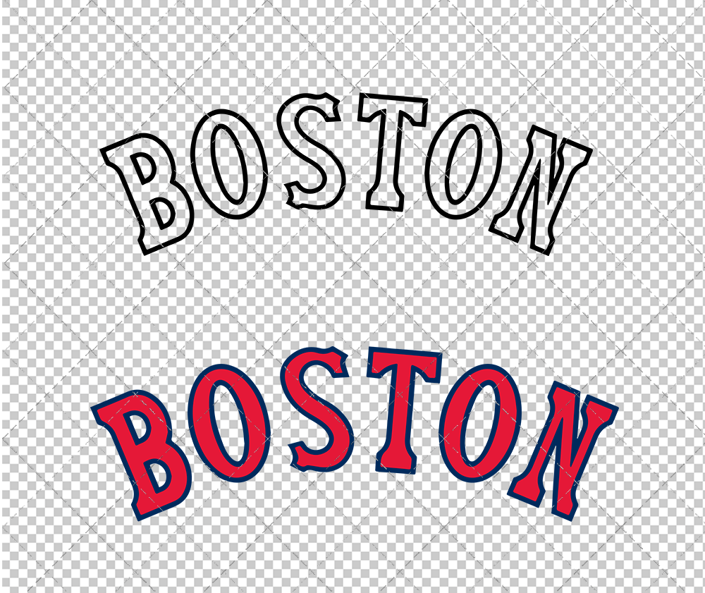 Boston Red Sox Jersey 1934, Svg, Dxf, Eps, Png - SvgShopArt