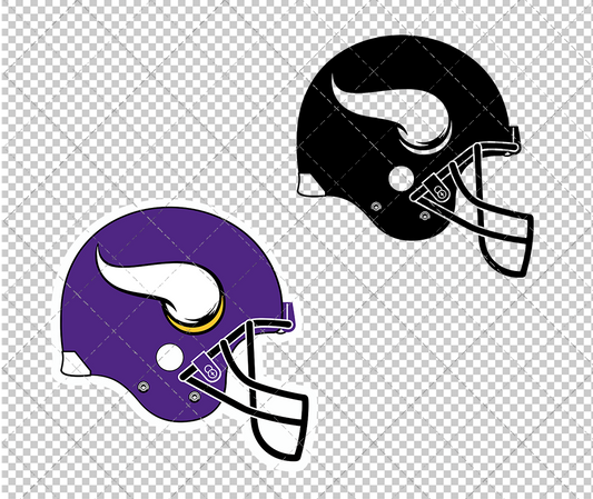 Minnesota Vikings Helmet 2013, Svg, Dxf, Eps, Png - SvgShopArt