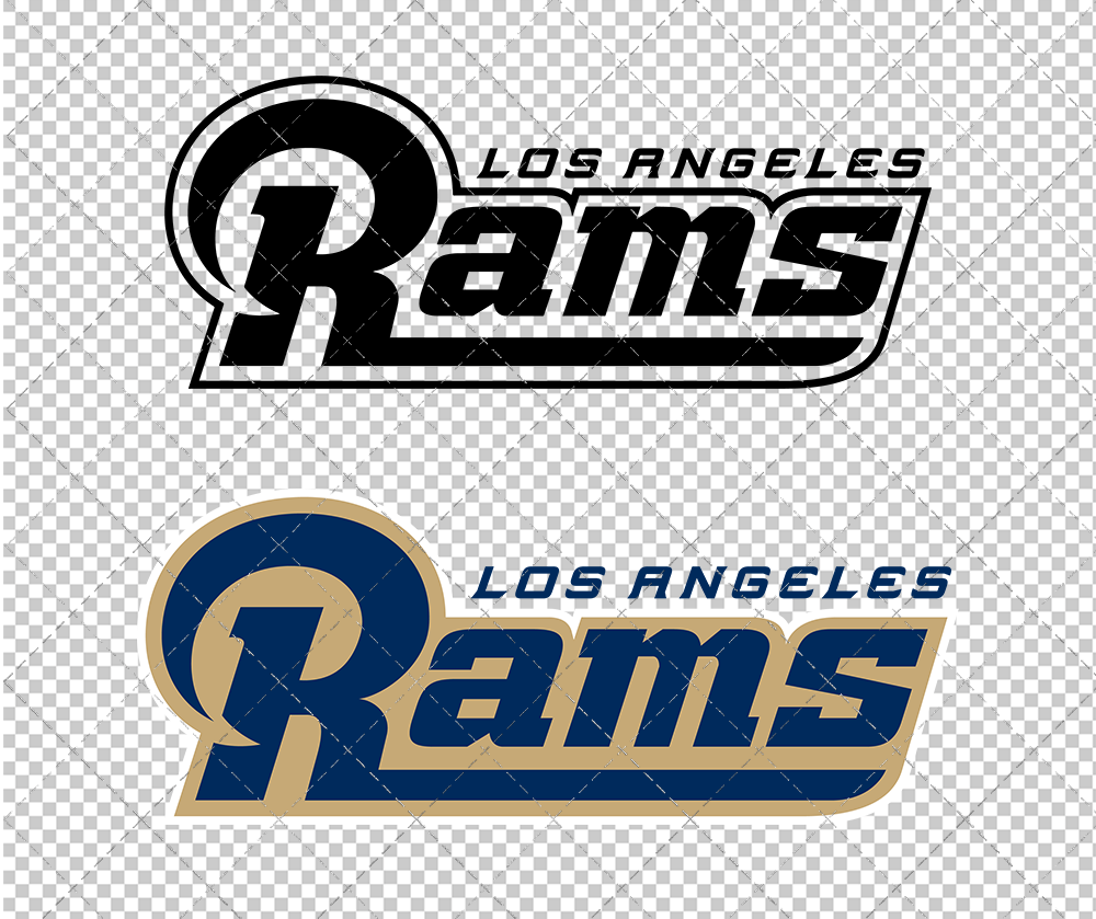 Los Angeles Rams Wordmark 2016, Svg, Dxf, Eps, Png - SvgShopArt