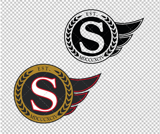 Ottawa Senators Alternate 1992 002, Svg, Dxf, Eps, Png - SvgShopArt