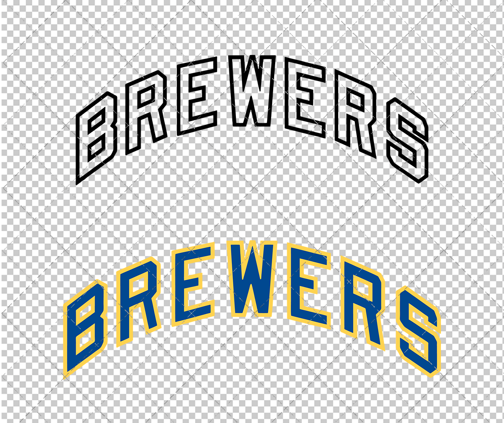 Milwaukee Brewers Jersey 1970, Svg, Dxf, Eps, Png - SvgShopArt