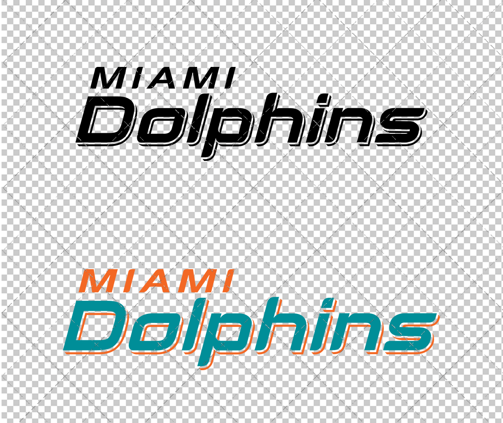 Miami Dolphins Wordmark 2018, Svg, Dxf, Eps, Png - SvgShopArt