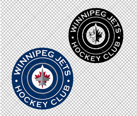 Winnipeg Jets Circle 2011 004, Svg, Dxf, Eps, Png - SvgShopArt