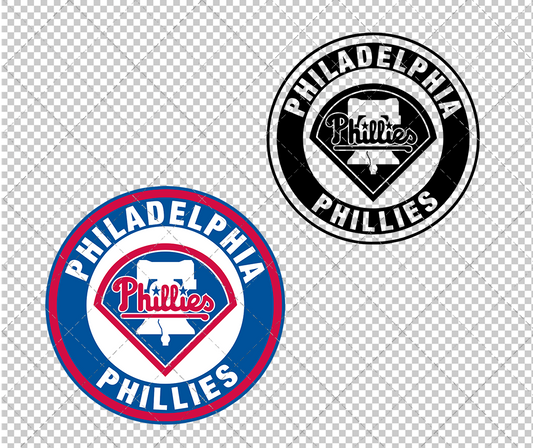 Philadelphia Phillies Circle 1992 002, Svg, Dxf, Eps, Png - SvgShopArt