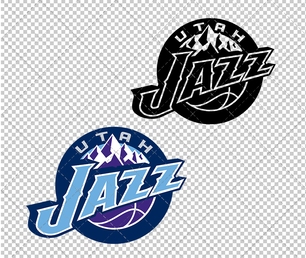 Utah Jazz 2004, Svg, Dxf, Eps, Png - SvgShopArt