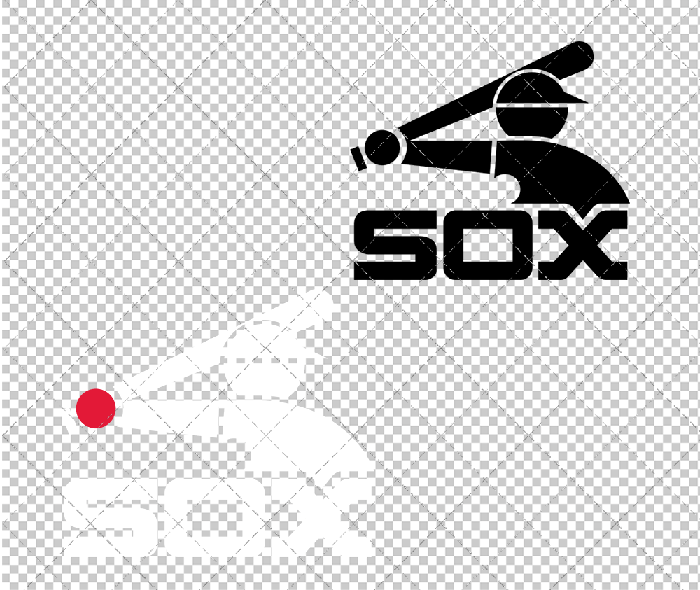 Chicago White Sox Alternate 1982 002, Svg, Dxf, Eps, Png - SvgShopArt