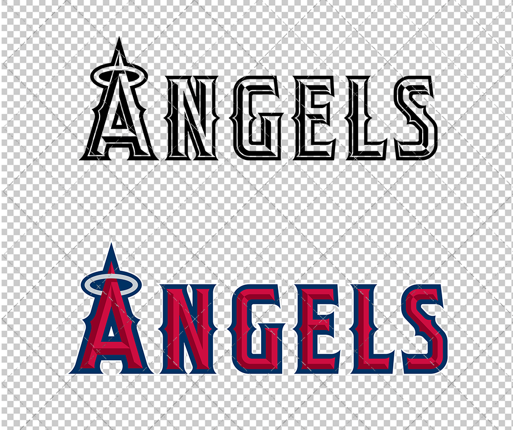 Los Angeles Angels Wordmark 2005, Svg, Dxf, Eps, Png - SvgShopArt