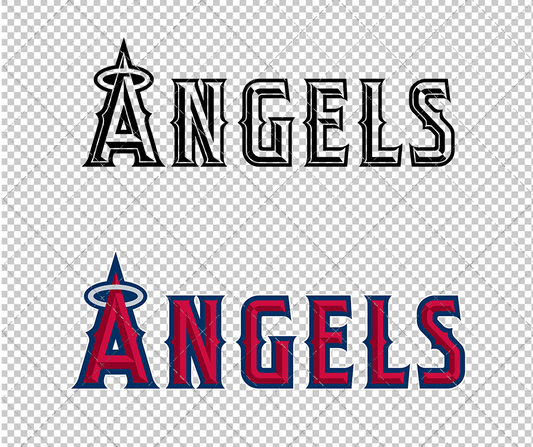 Los Angeles Angels Wordmark 2005, Svg, Dxf, Eps, Png - SvgShopArt