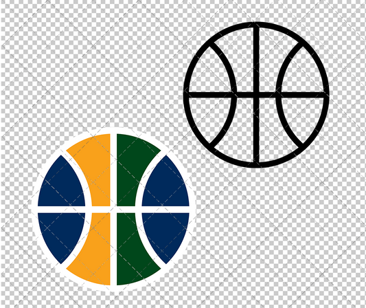 Utah Jazz Alternate 2016 003, Svg, Dxf, Eps, Png - SvgShopArt