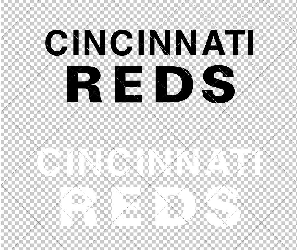 Cincinnati Reds Wordmark 1968 002, Svg, Dxf, Eps, Png - SvgShopArt