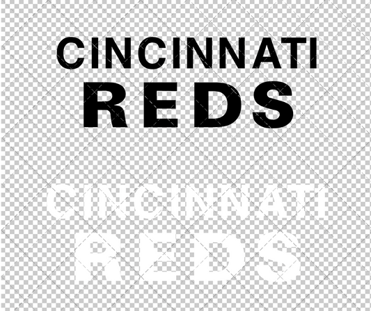 Cincinnati Reds Wordmark 1968 002, Svg, Dxf, Eps, Png - SvgShopArt