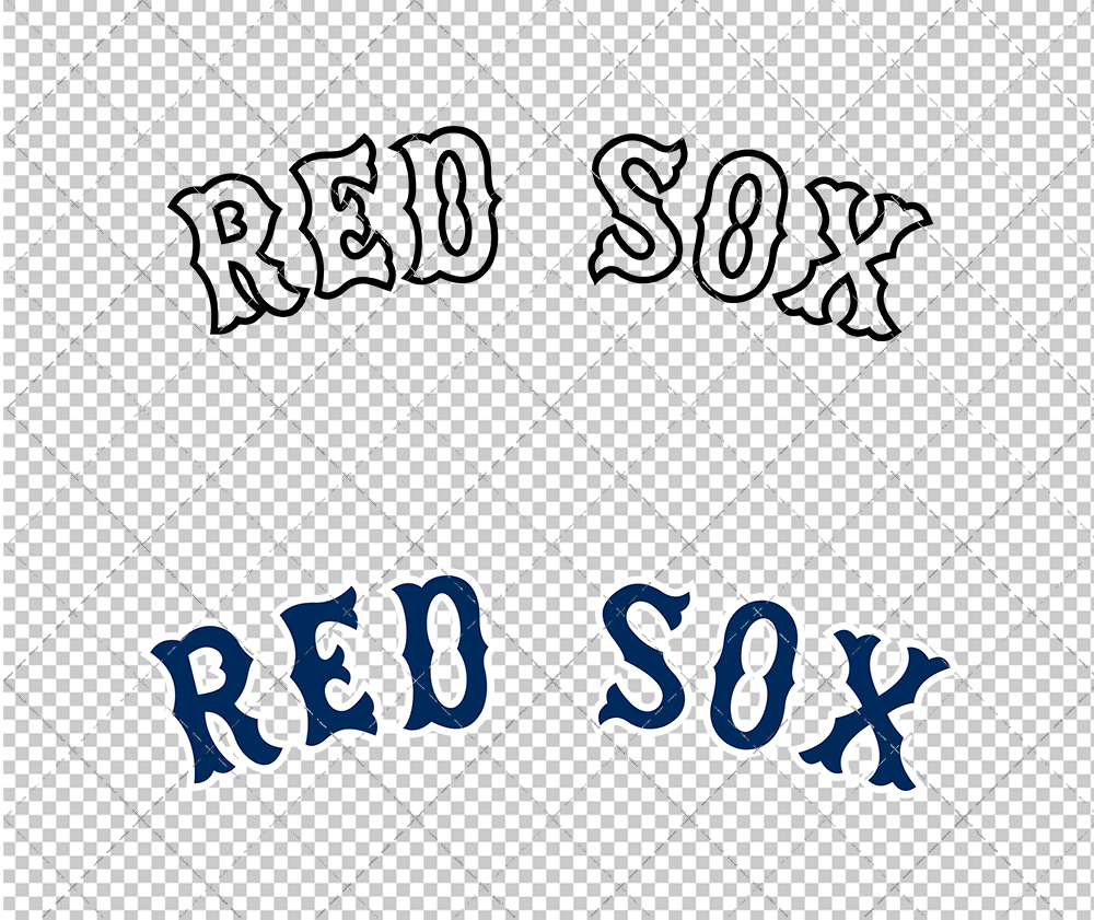 Boston Red Sox Jersey 2003, Svg, Dxf, Eps, Png - SvgShopArt