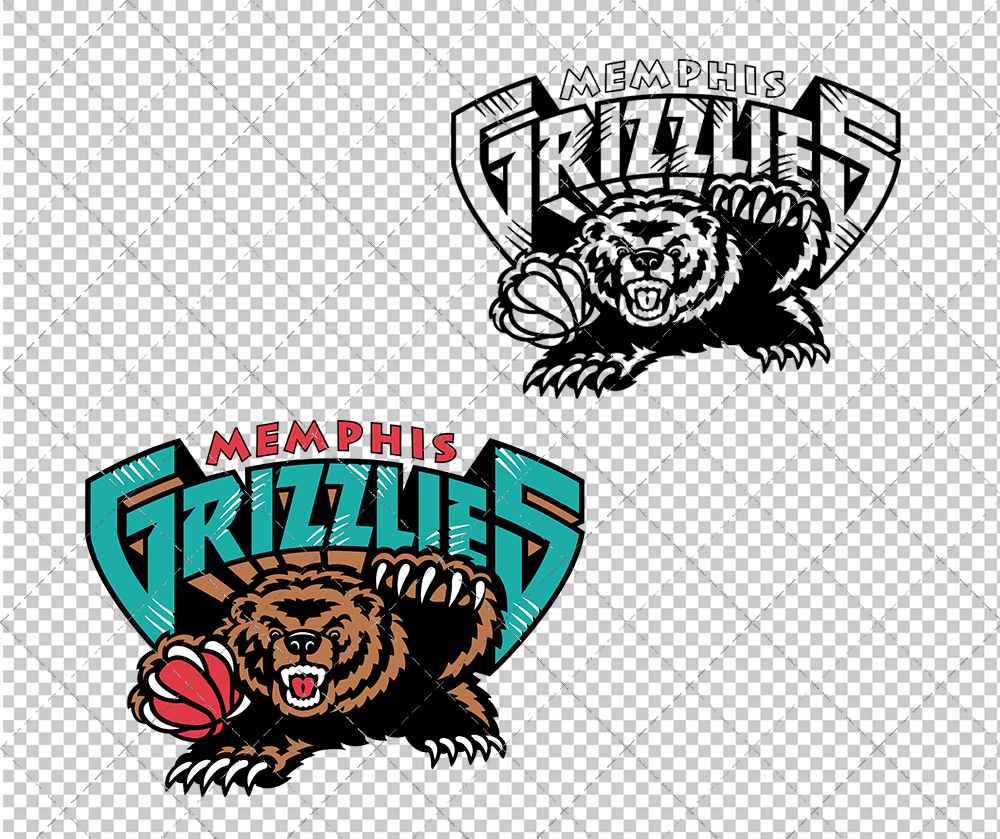 Memphis Grizzlies 2001, Svg, Dxf, Eps, Png - SvgShopArt