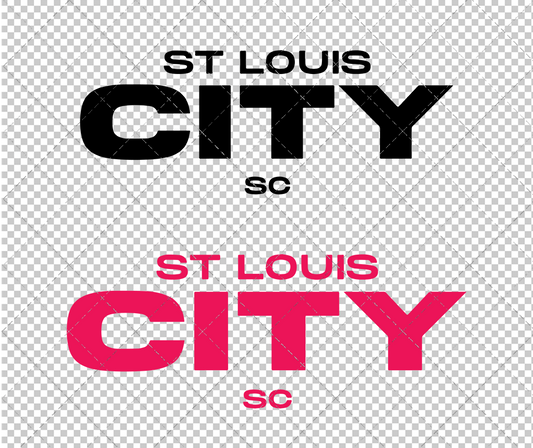 St. Louis City SC Wordmark 2023 004, Svg, Dxf, Eps, Png - SvgShopArt