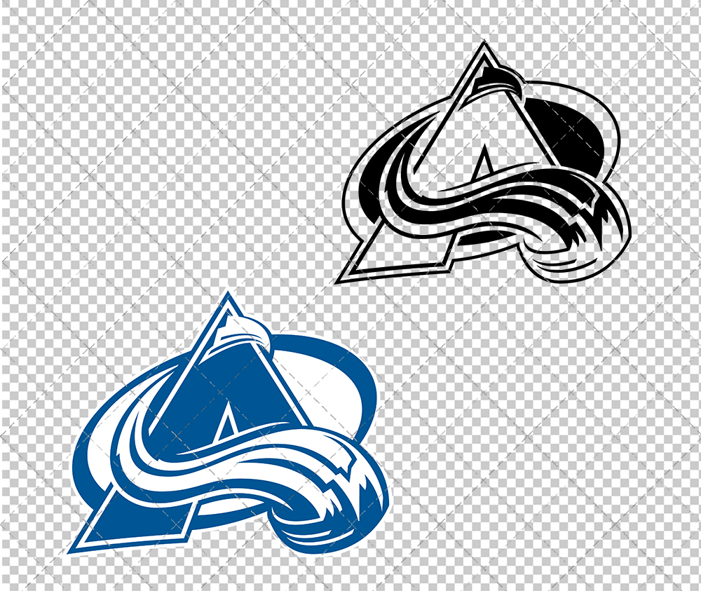 Colorado Avalanche Concept 1999 008, Svg, Dxf, Eps, Png - SvgShopArt