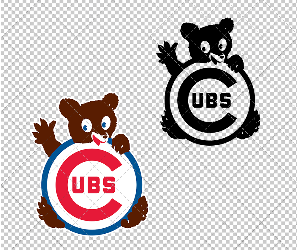 Chicago Cubs Alternate 1960, Svg, Dxf, Eps, Png - SvgShopArt