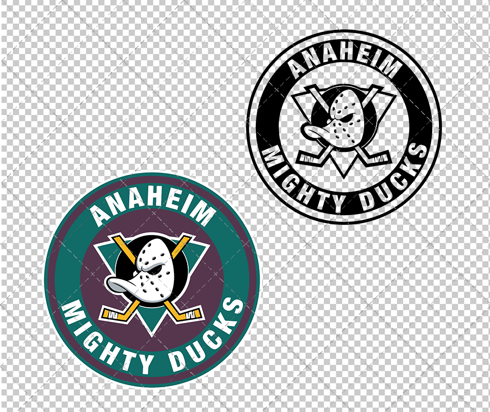 Anaheim Ducks Circle 1993, Svg, Dxf, Eps, Png - SvgShopArt