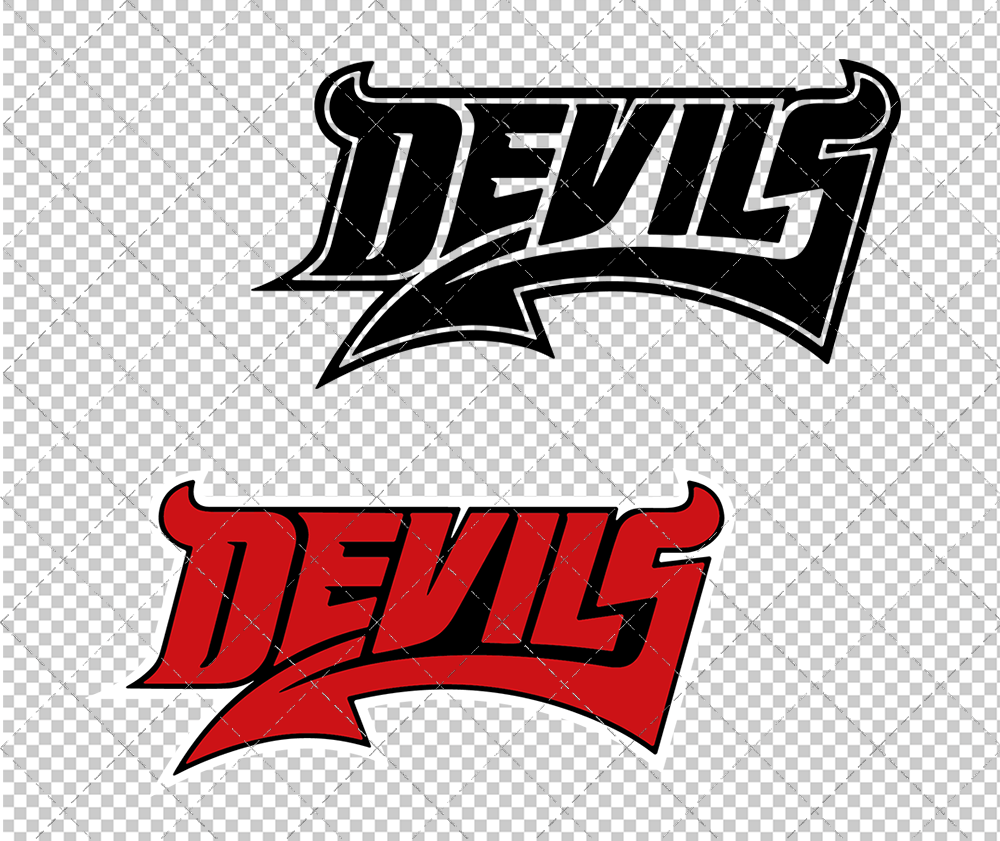 New Jersey Devils Wordmark Concept 1999 004, Svg, Dxf, Eps, Png - SvgShopArt