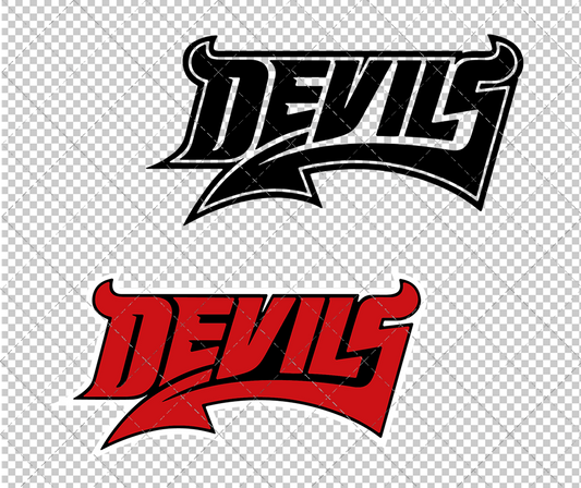 New Jersey Devils Wordmark Concept 1999 004, Svg, Dxf, Eps, Png - SvgShopArt