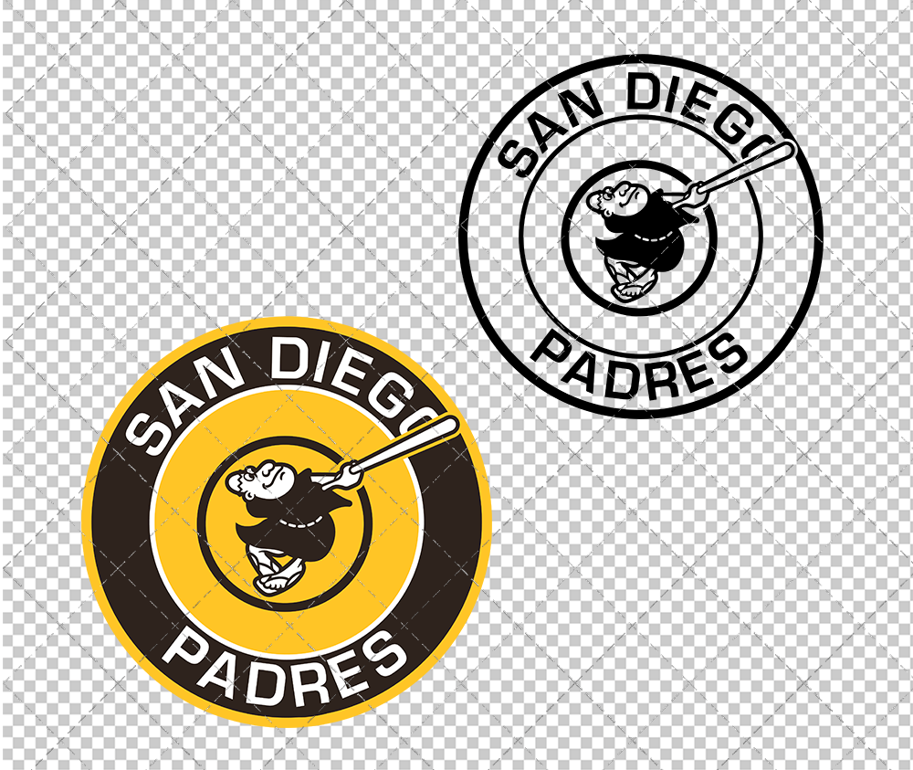 San Diego Padres Circle 2020, Svg, Dxf, Eps, Png - SvgShopArt