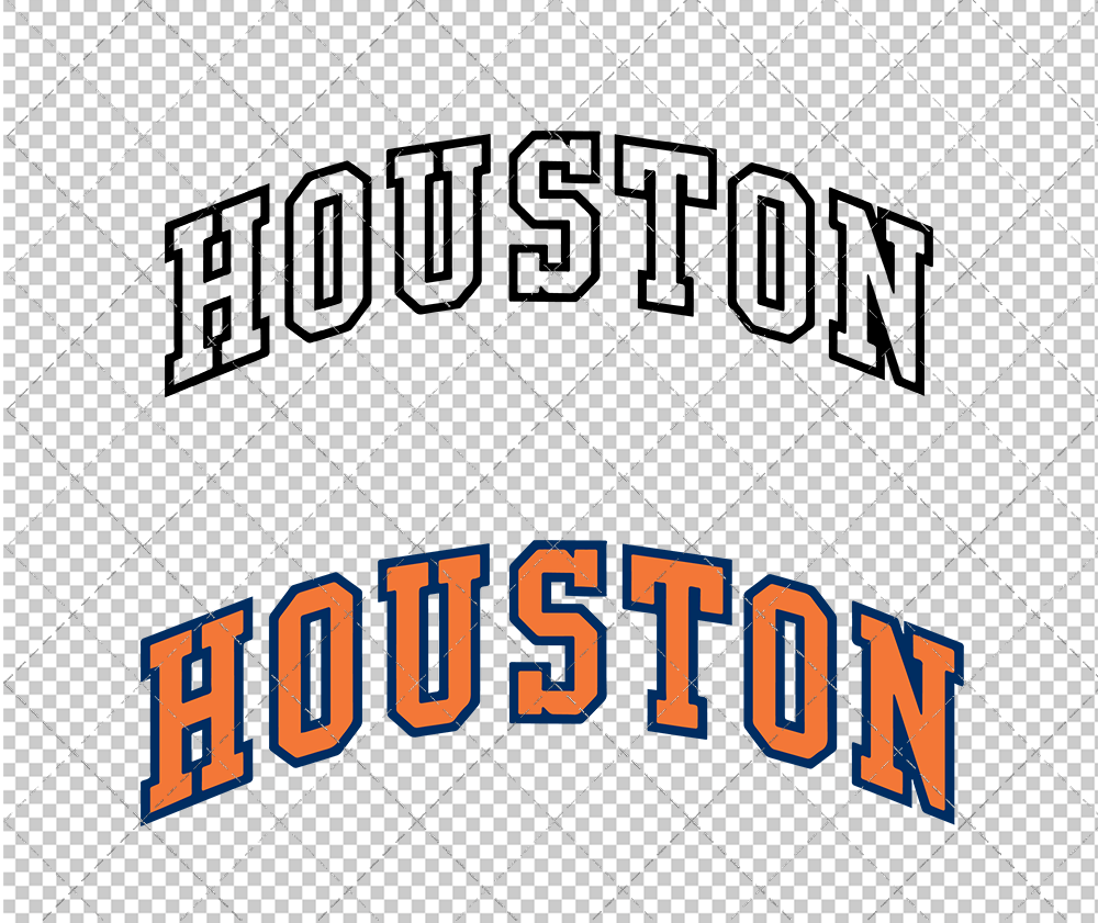 Houston Astros Jersey 1973, Svg, Dxf, Eps, Png - SvgShopArt