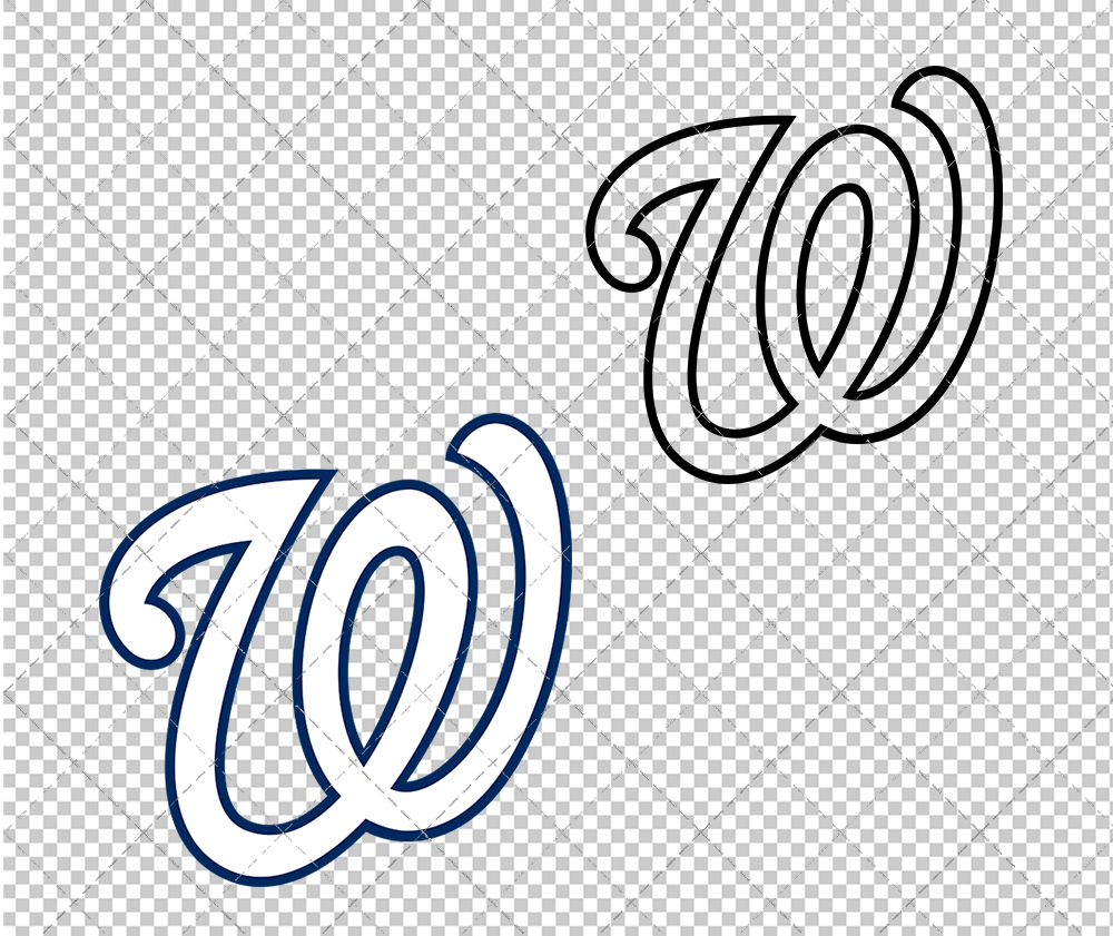 Washington Nationals Cap 2005, Svg, Dxf, Eps, Png - SvgShopArt