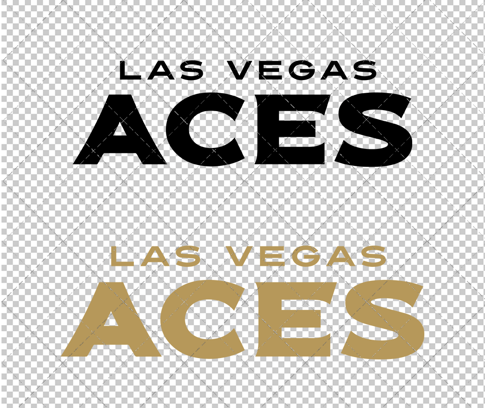 Las Vegas Aces Wordmark 2018, Svg, Dxf, Eps, Png - SvgShopArt