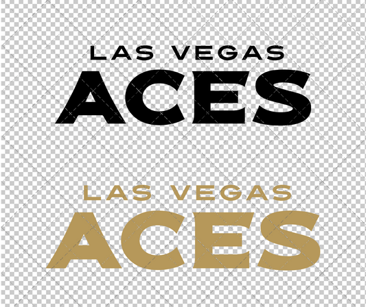 Las Vegas Aces Wordmark 2018, Svg, Dxf, Eps, Png - SvgShopArt