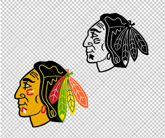 Chicago Blackhawks Secondary 1971, Svg, Dxf, Eps, Png - SvgShopArt