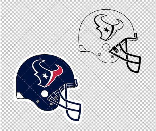 Houston Texans Helmet 2002, Svg, Dxf, Eps, Png - SvgShopArt