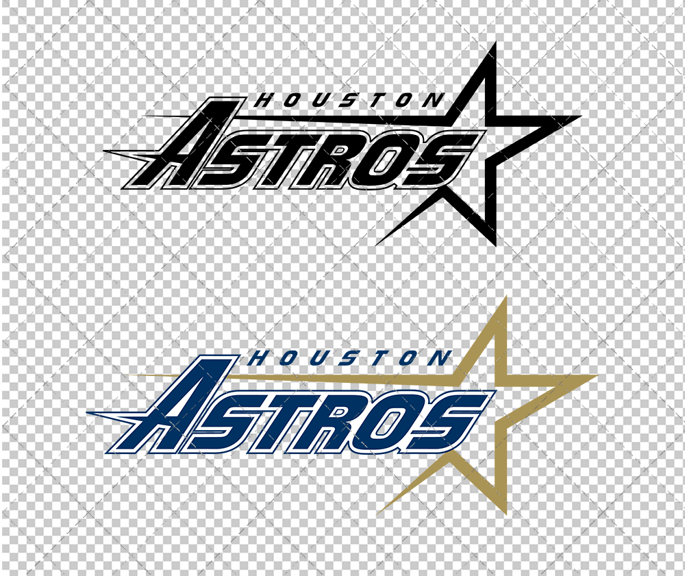 Houston Astros 1995, Svg, Dxf, Eps, Png - SvgShopArt