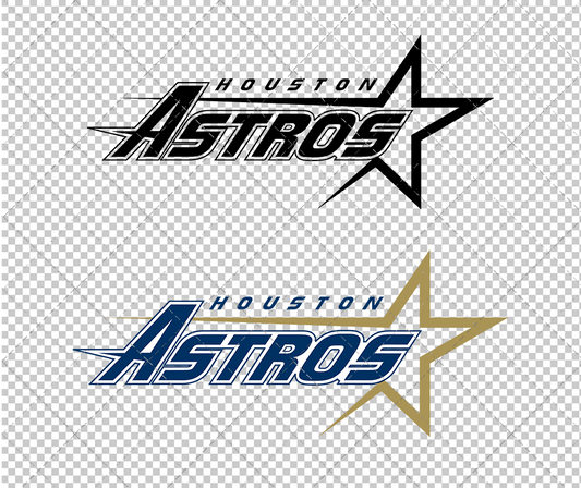 Houston Astros 1995, Svg, Dxf, Eps, Png - SvgShopArt