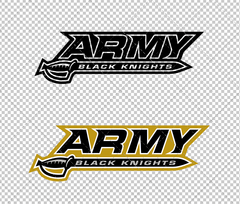 Army Black Knights Alternate 2000 002, Svg, Dxf, Eps, Png - SvgShopArt